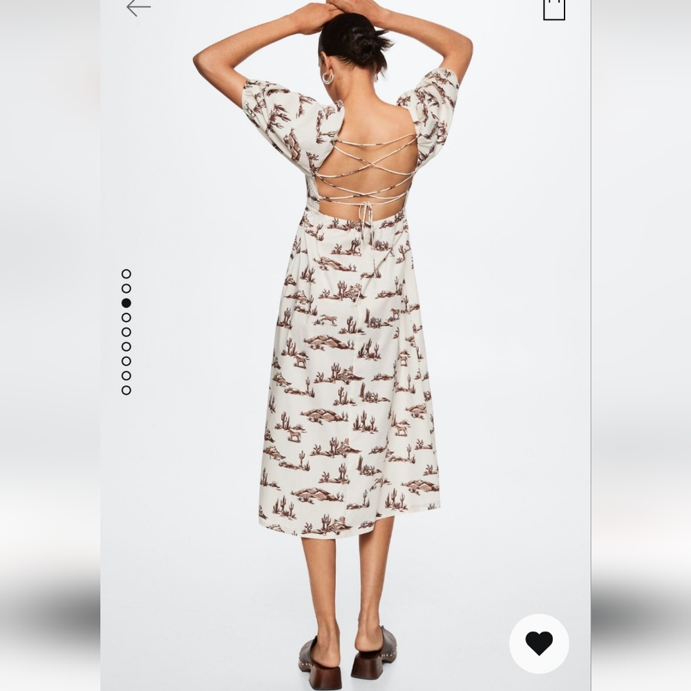 🔥Last 3🔥MANGO Cactus midi dress - Picture 7 of 7